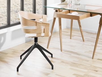 Wick Chair kontorstol - eg-grå metalben - Design House Stockholm