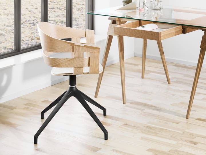 Wick Chair kontorstol, eg-grå metalben Design House Stockholm