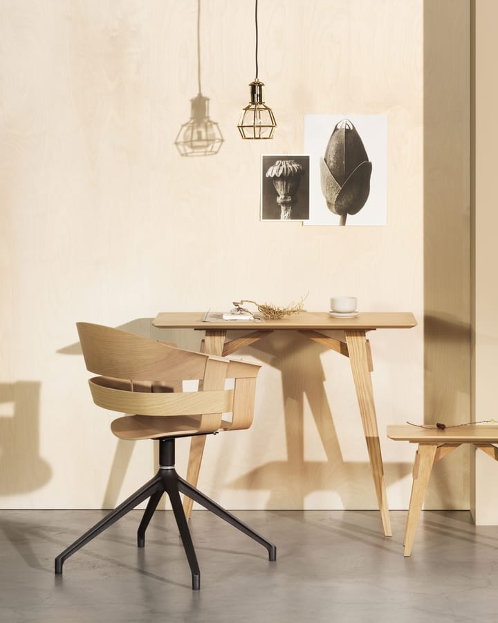 Wick Chair kontorstol, eg-grå metalben Design House Stockholm