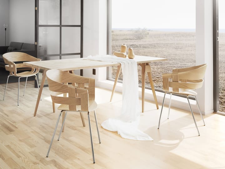 Wick Chair stol - eg-ben i krom - Design House Stockholm