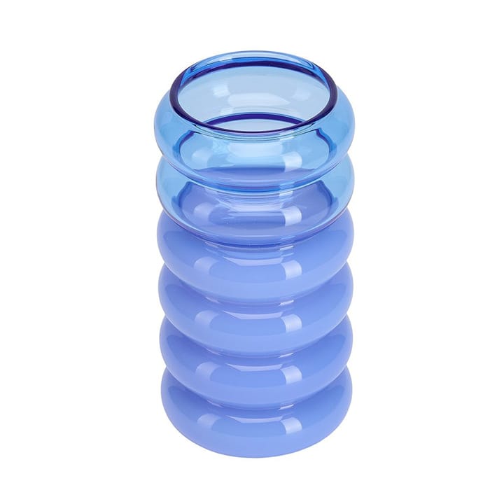 Bubble 2-i-1 vase og lysestage 13,5 cm - Blue - Design Letters