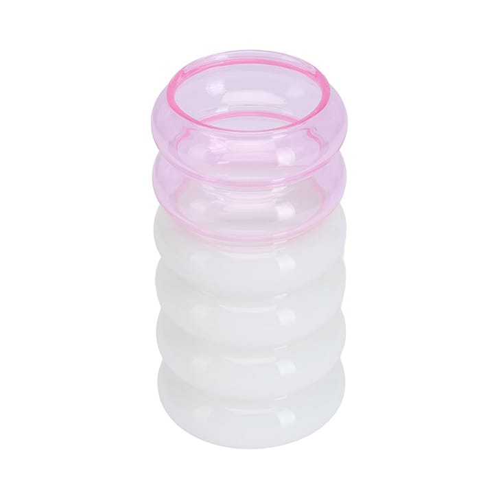 Bubble 2-i-1 vase og lysestage 13,5 cm - Pink - Design Letters