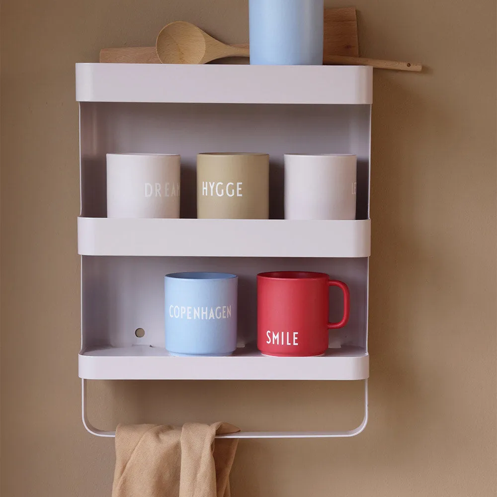 Camping, bærbar multi hylde, Beige-pink Design Letters