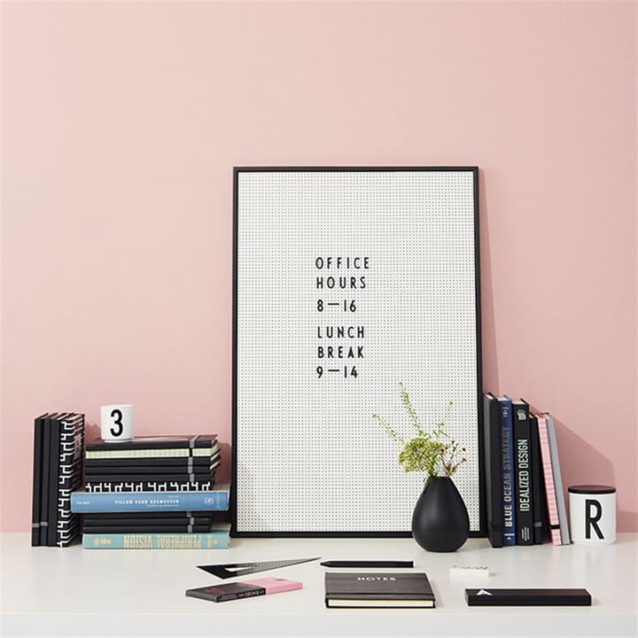 Design Letters bogstavtavle A2, Grå Design Letters