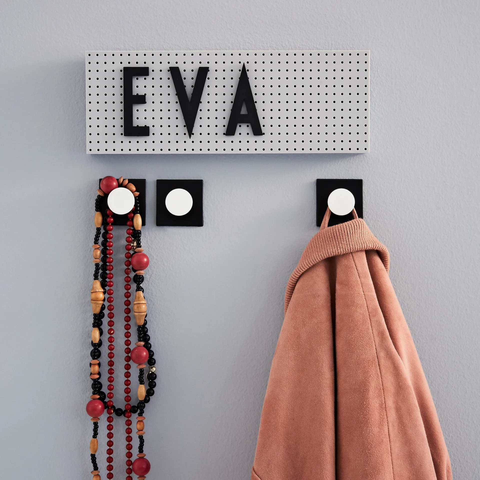 Design Letters bogstavtavle lille, Grå Design Letters