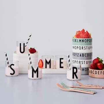 Design Letters børnebestik melamin - Nude - Design Letters