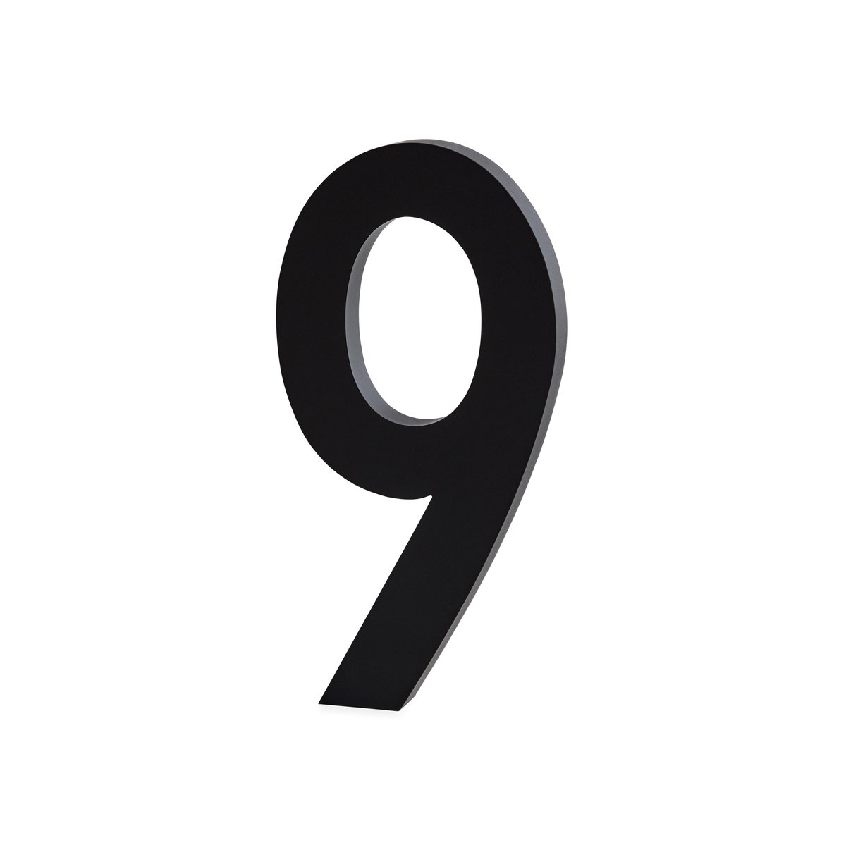 Design Letters cifre aluminium 50 mm 9 | Skandinavisk Design | Indretning til børneværelset | Sort