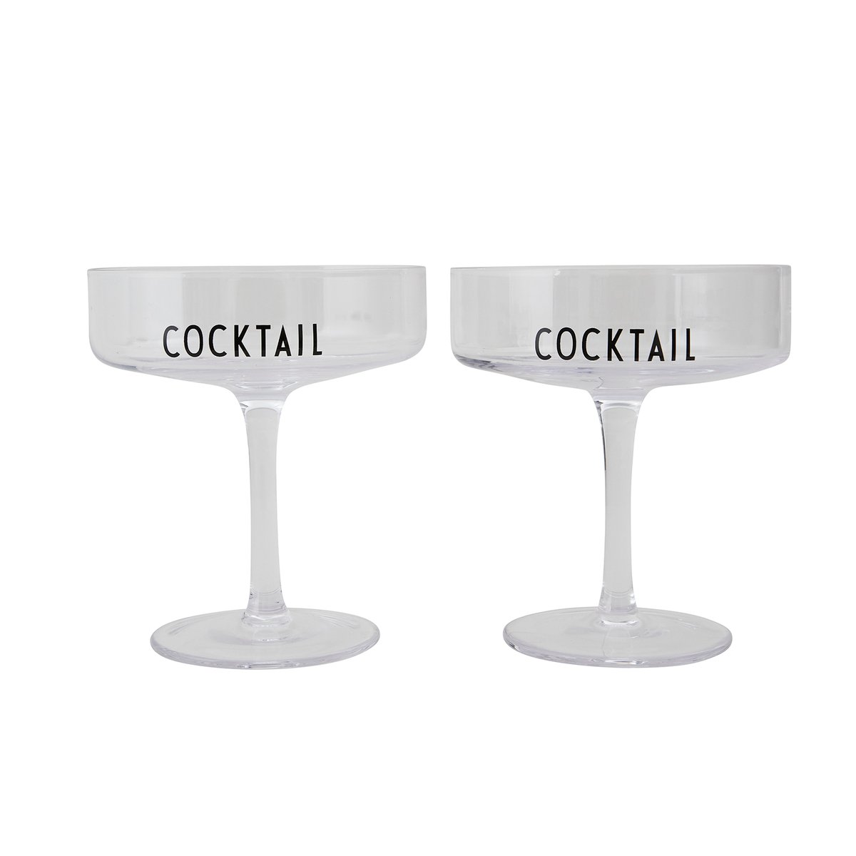 Design Letters Design Letters cocktailglas 2-pak Klar