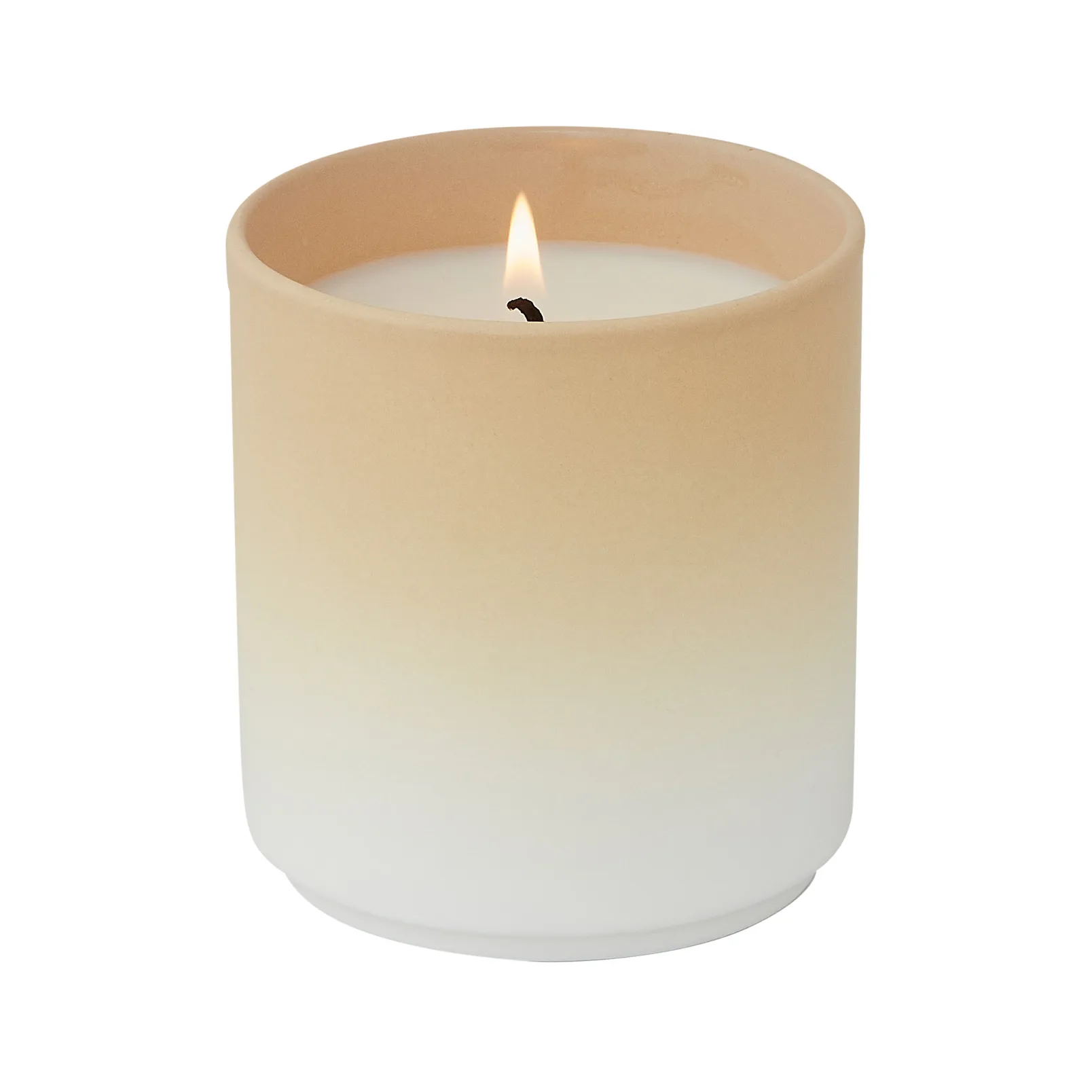 Design Letters dip dye duftlys Ø8 cm, Beige Design Letters