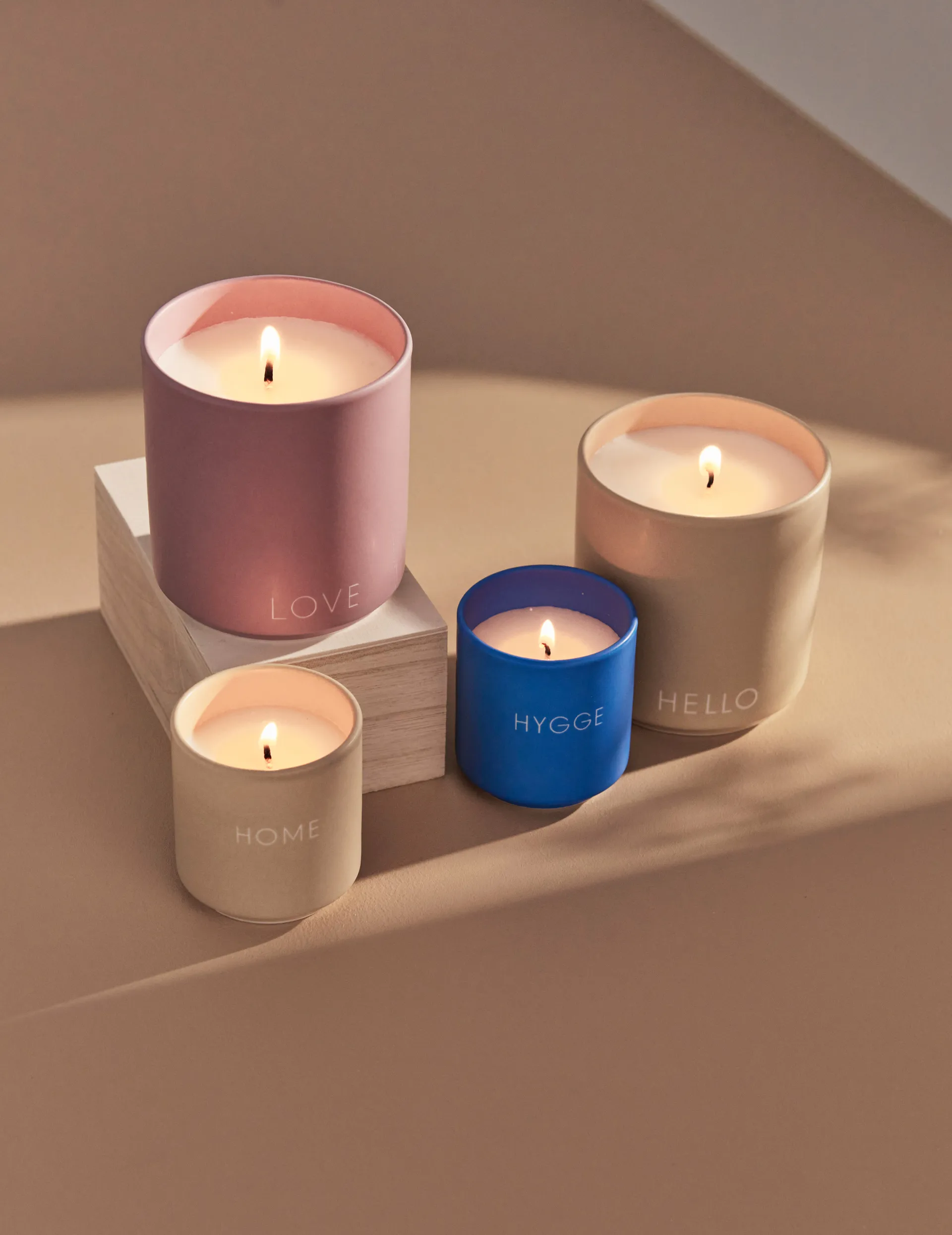 Design Letters duftlys Ø5,5 cm, Hygge/Cobalt blue Design Letters