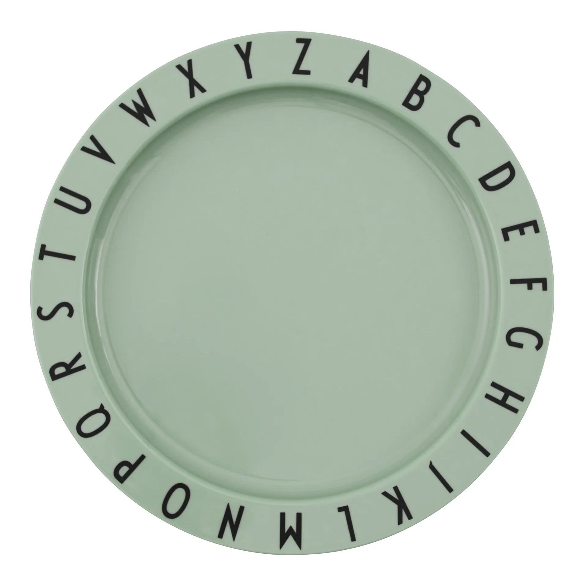 Design Letters Eat & Learn tallerken, Grøn Design Letters