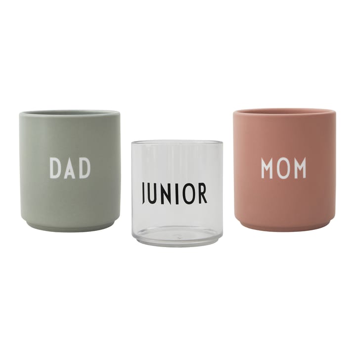 Design Letters Family gavesæt, Nude/Green Design Letters
