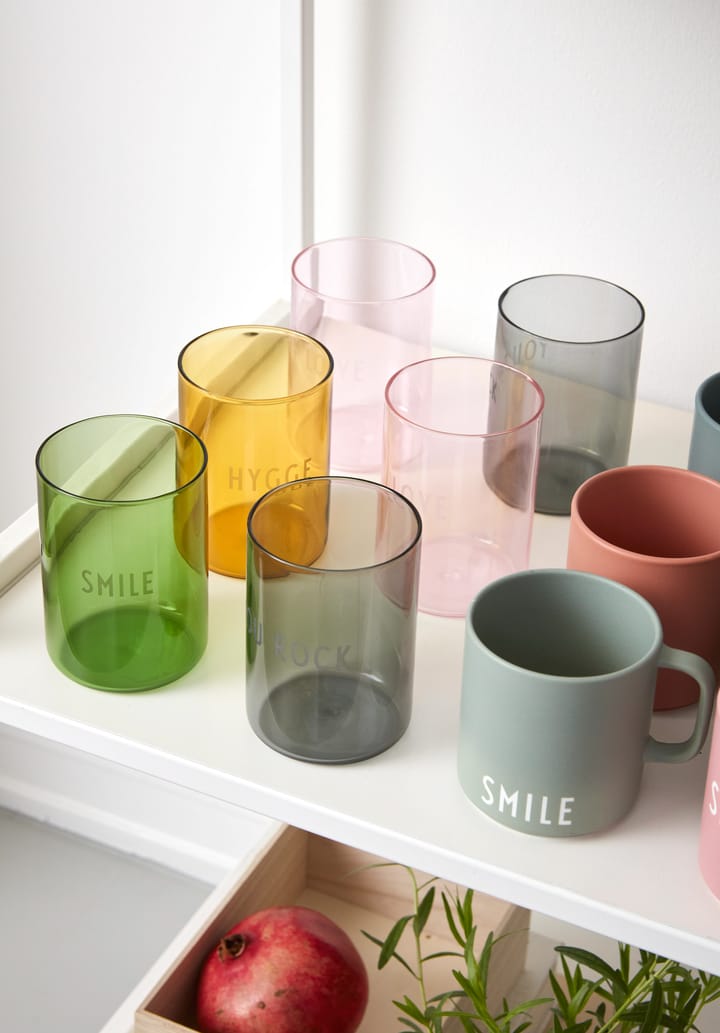 Design Letters favoritglas 35 cl, Hygge/Mustard Design Letters