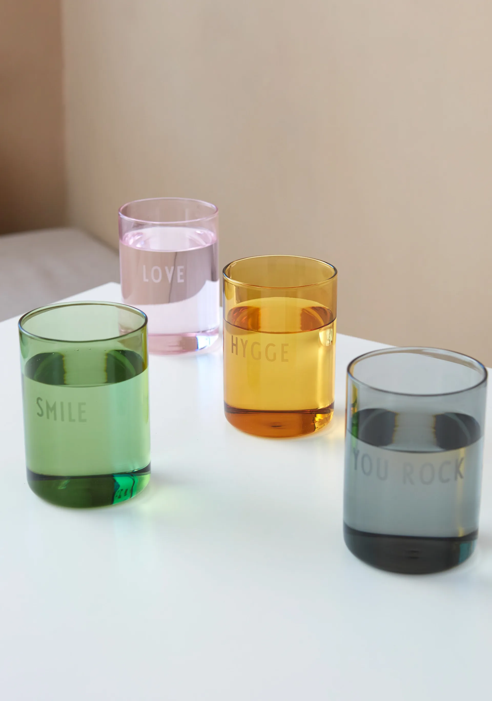 Design Letters favoritglas 35 cl, Hygge/Mustard Design Letters