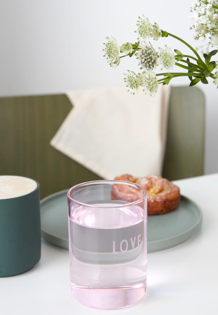 Design Letters favoritglas 35 cl, Love/Rose Design Letters