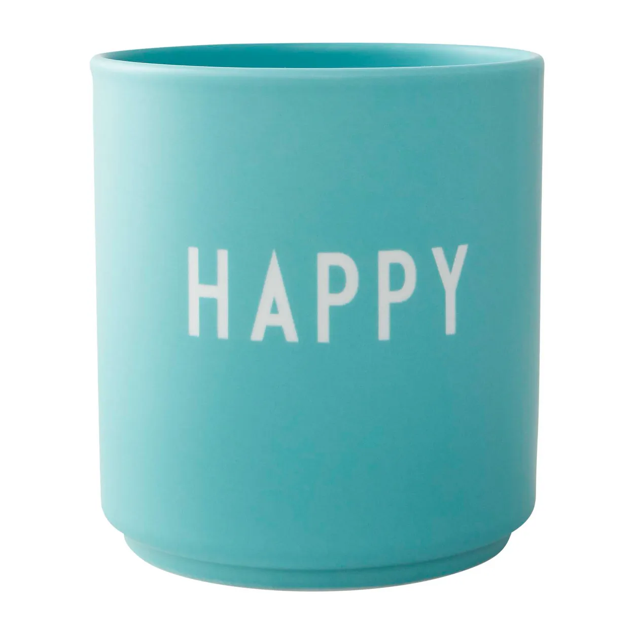 Design Letters Design Letters favoritkop 25 cl Happy-aqua blue