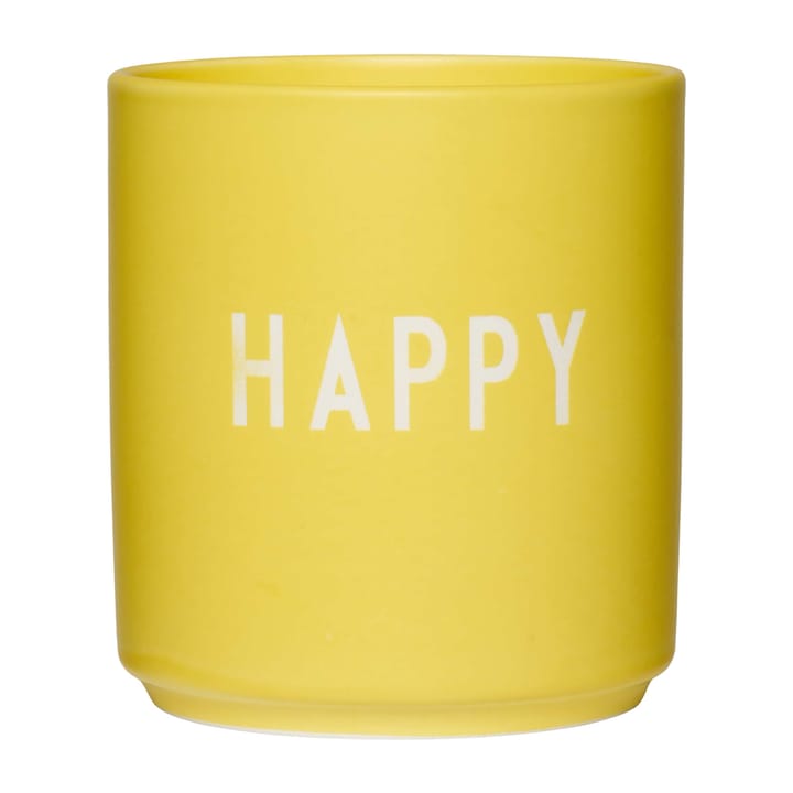 Design Letters favoritkop 25 cl - Happy/Yellow - Design Letters