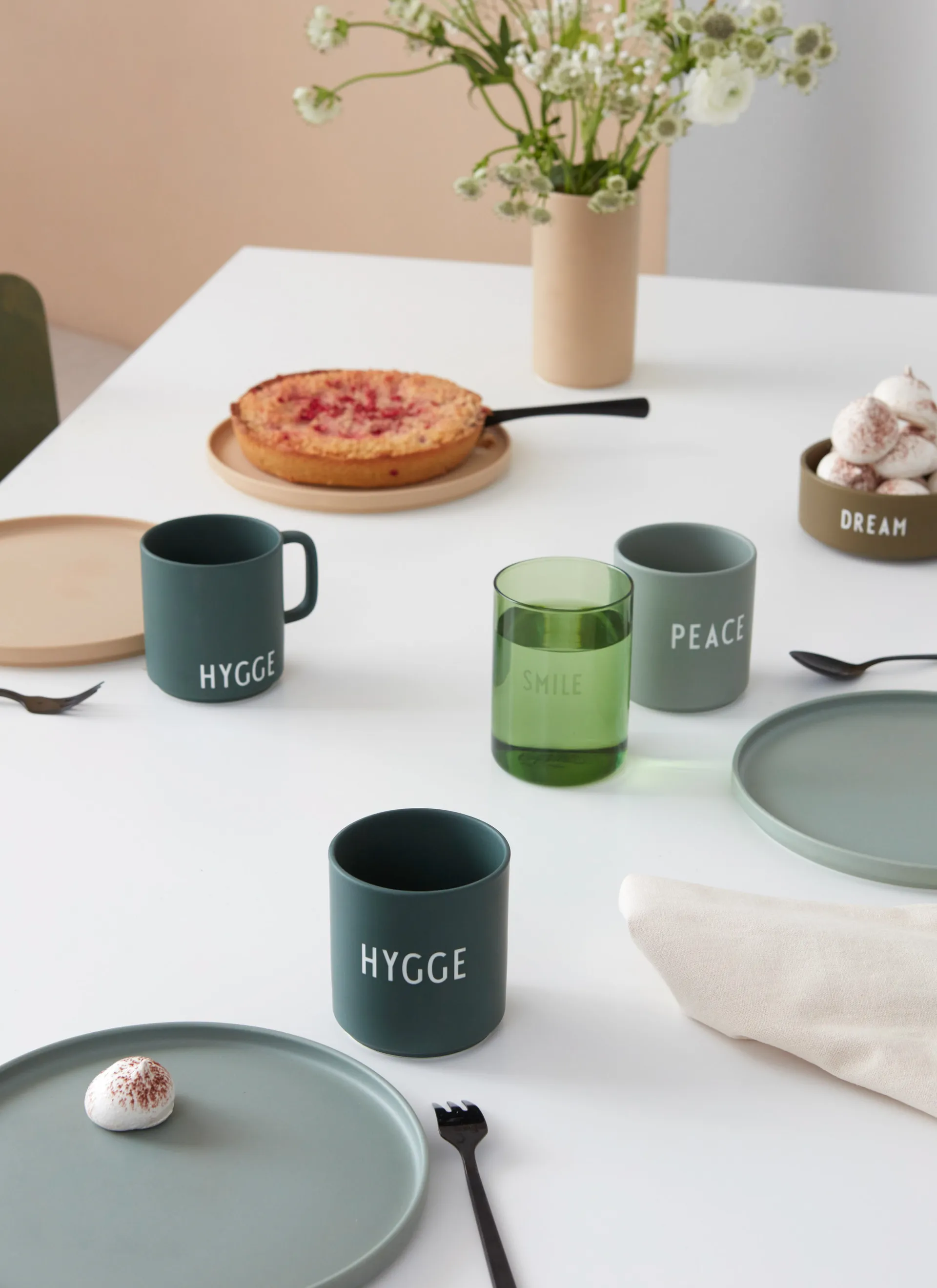 Design Letters favoritkop 25 cl, Hygge/Dark green Design Letters