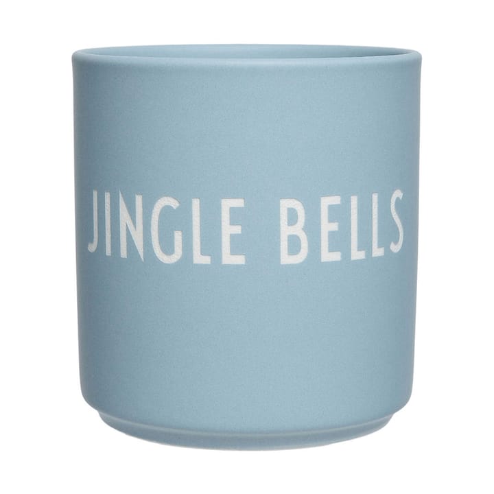 Design Letters favoritkop 25 cl - Jingle bells-light blue - Design Letters