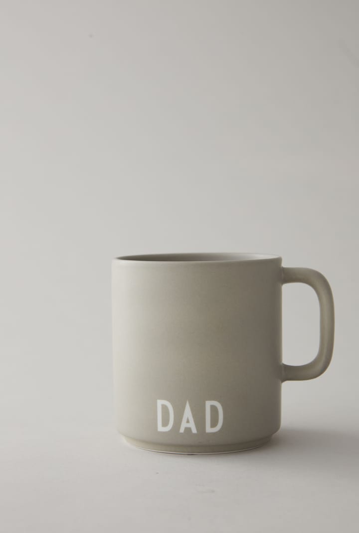 Design Letters favoritkop med hank 25 cl, Cool grey Design Letters