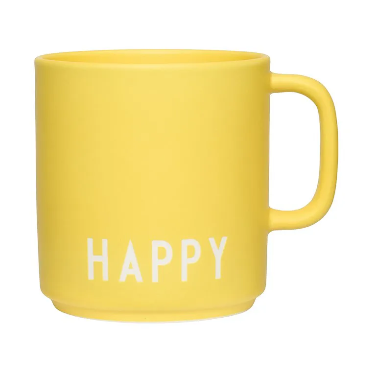 Design Letters Design Letters favoritkop med hank 25 cl Yellow