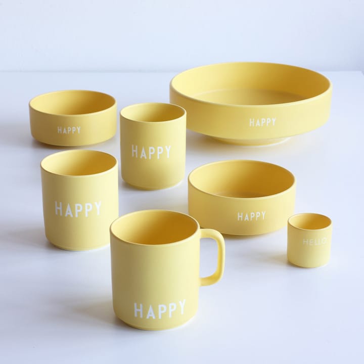 Design Letters favoritkop med hank 25 cl - Yellow - Design Letters