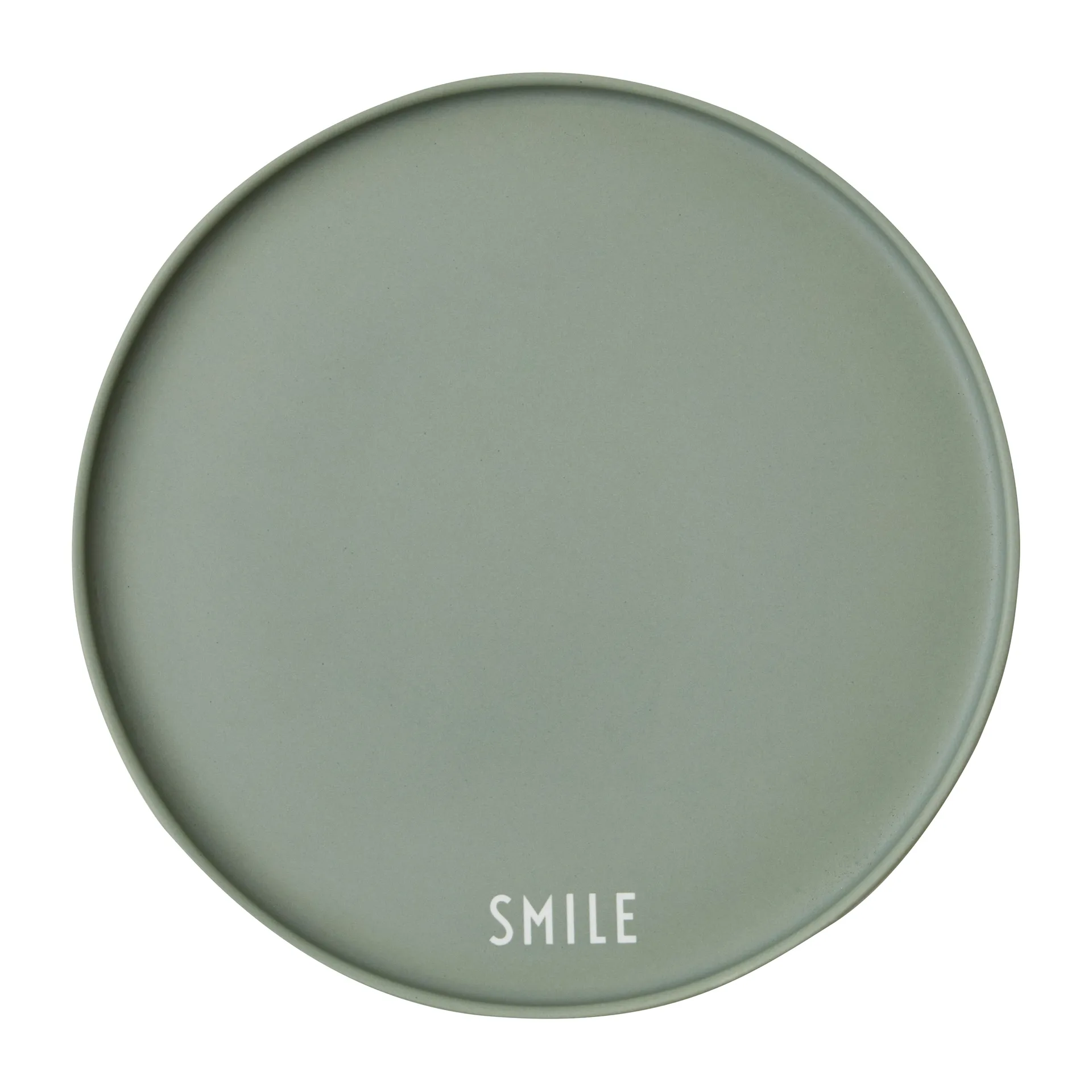 Design Letters favorittallerken Ø22 cm, Smile/Green Design Letters