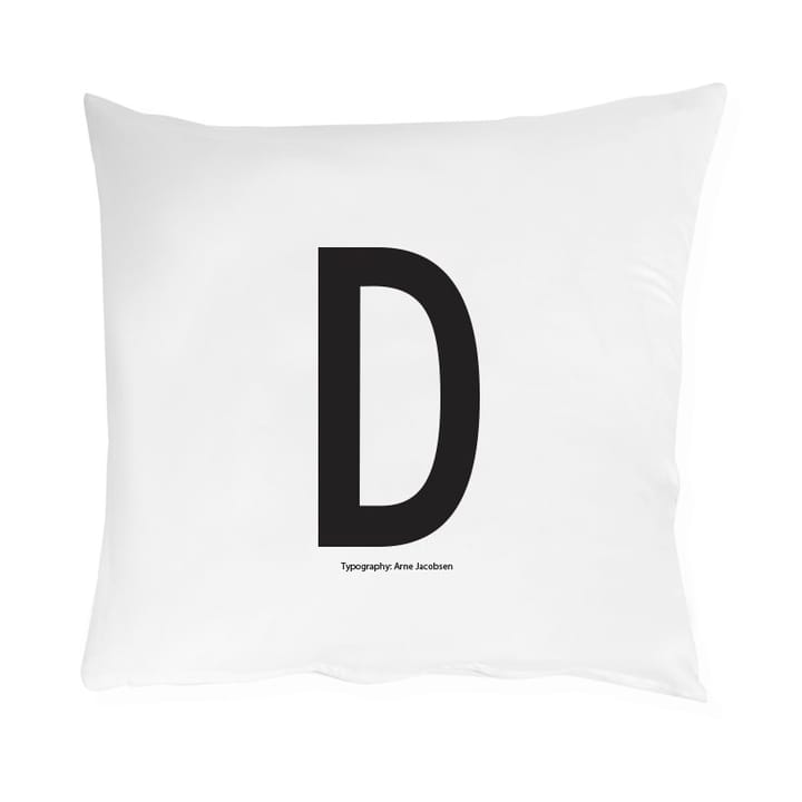 Design Letters hovedpudebetræk 60 x 50 cm - D - Design Letters
