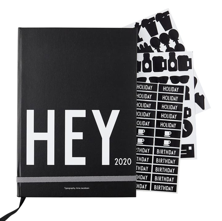 Design Letters kalender 2020, Sort Design Letters