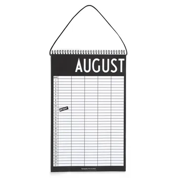 Design Letters Månedskalender - Black - Design Letters
