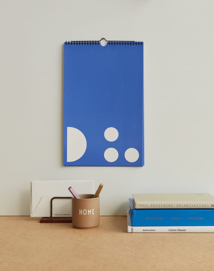 Design Letters månedsplan - Cobalt blue - Design Letters