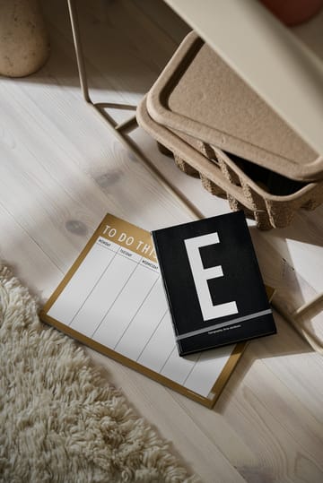 Design Letters personlig notesbog - E - Design Letters