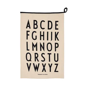 Design Letters Premium classic viskestykke 50x70cm - ABC-sort - Design Letters