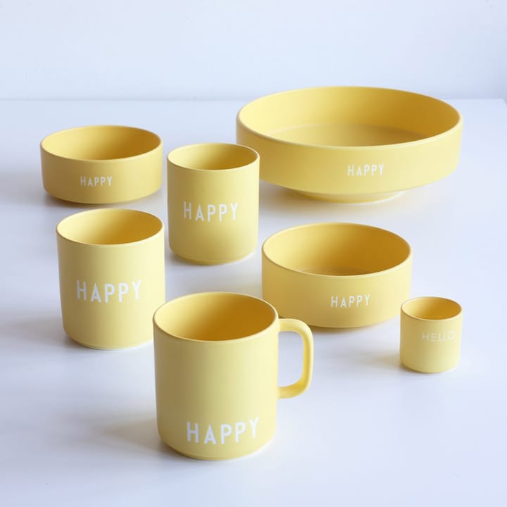 Design Letters slik skål Ø12 cm - Yellow - Design Letters