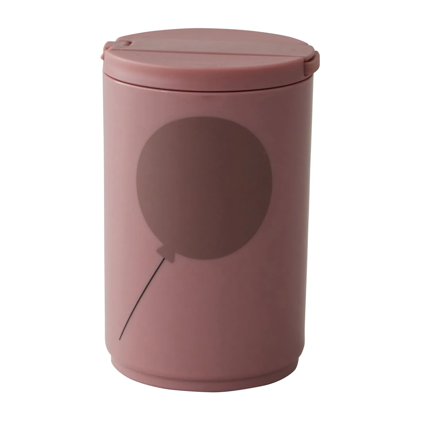 Design Letters termokrus med sugerør 33 cl, Ash rose Design Letters