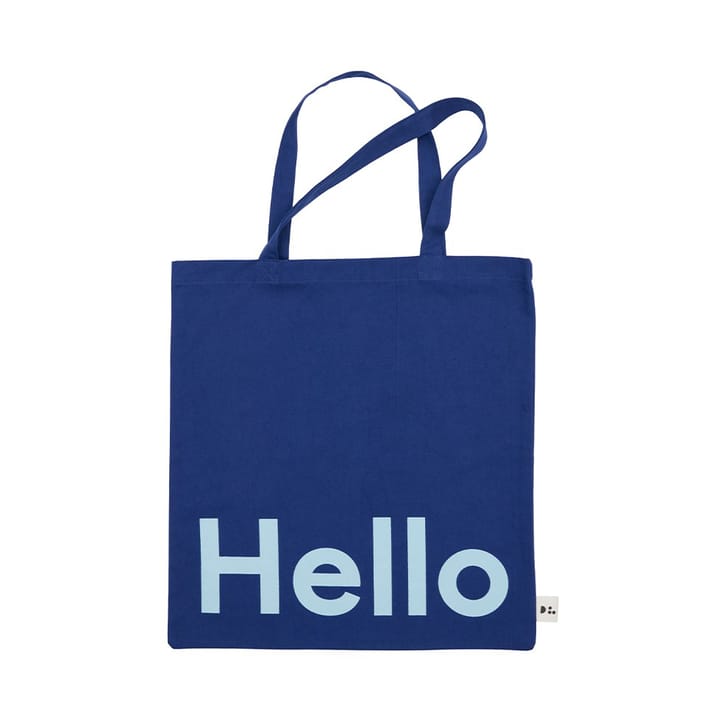 Design Letters Tote bag taske - Hello-mørkblå - Design Letters
