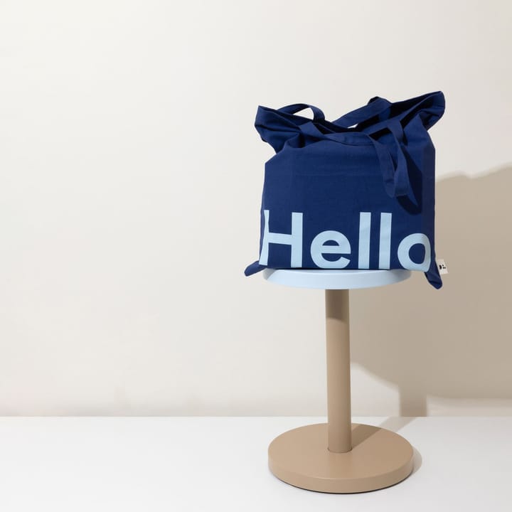 Design Letters Tote bag taske, Hello-mørkblå Design Letters