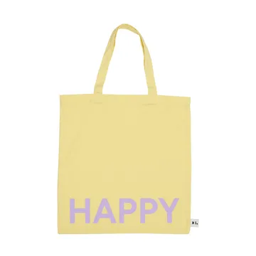 Design Letters Tote bag taske - Yellow-pink - Design Letters