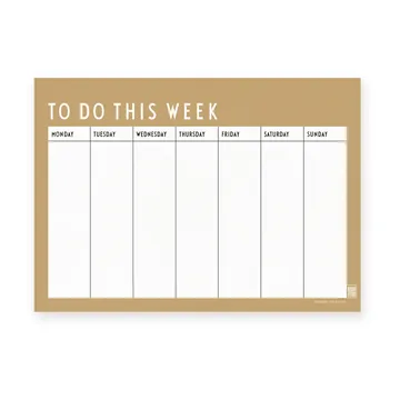 Design Letters ugeplan - Beige - Design Letters