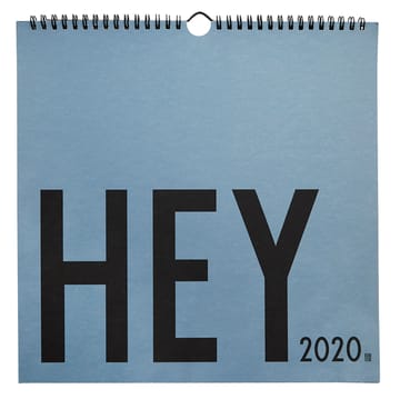 Design Letters vægkalender 2020 - Blå - Design Letters