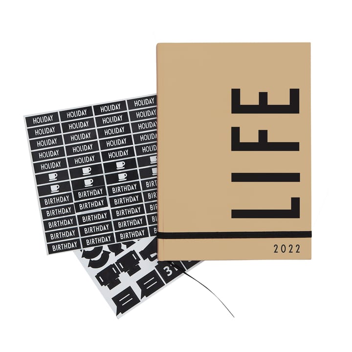 Design Letters vægkalender 2022 - Beige - Design Letters