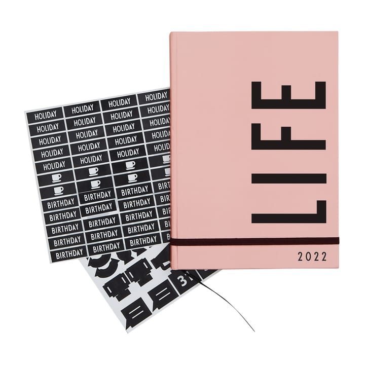 Design Letters vægkalender 2022 - Nude - Design Letters