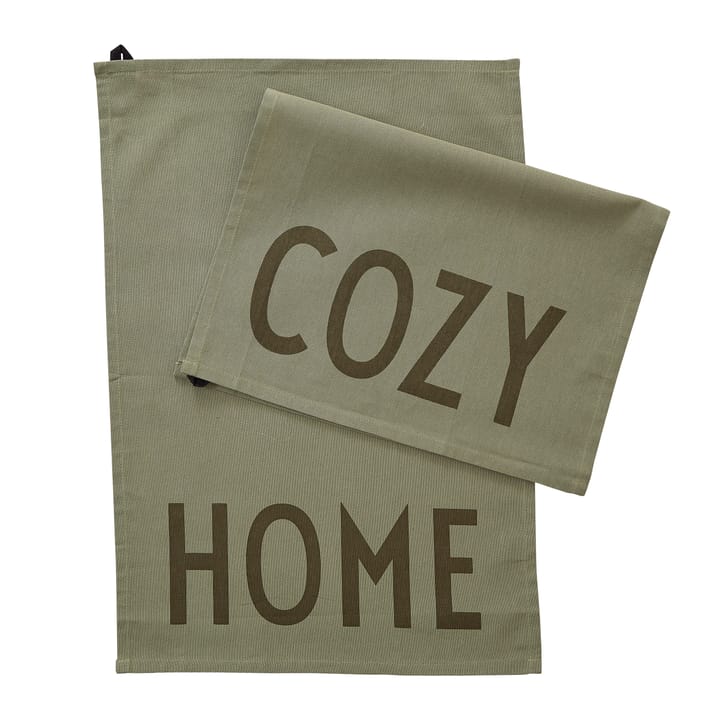 Design Letters viskestykke favorit 2 dele - Cozy/Home/Olive green - Design Letters