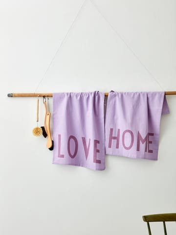 Design Letters viskestykke favorit 2 dele - Love/Home/Lavender - Design Letters