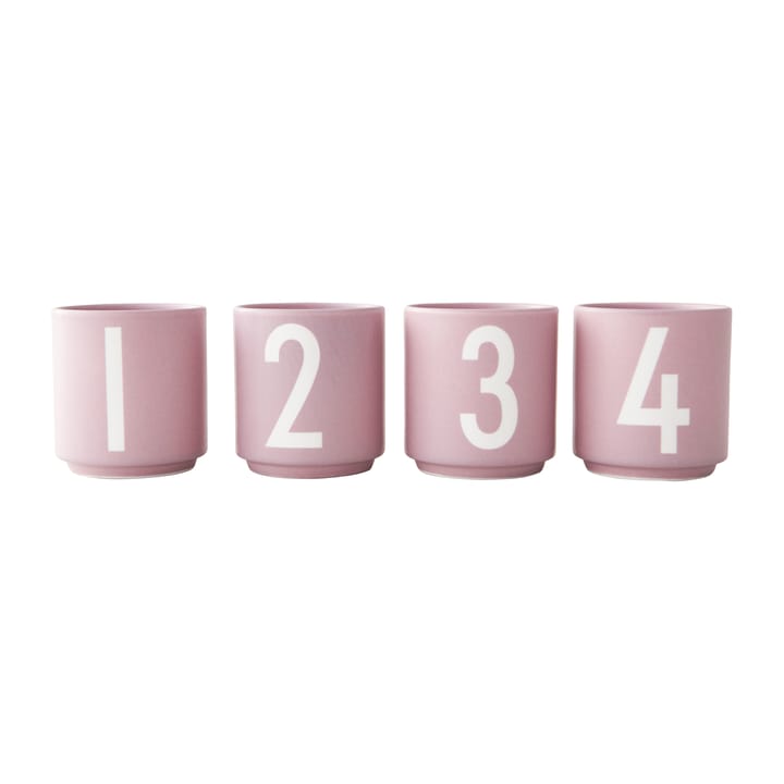 Mini Cups kopper 4-pak - Lavender - Design Letters