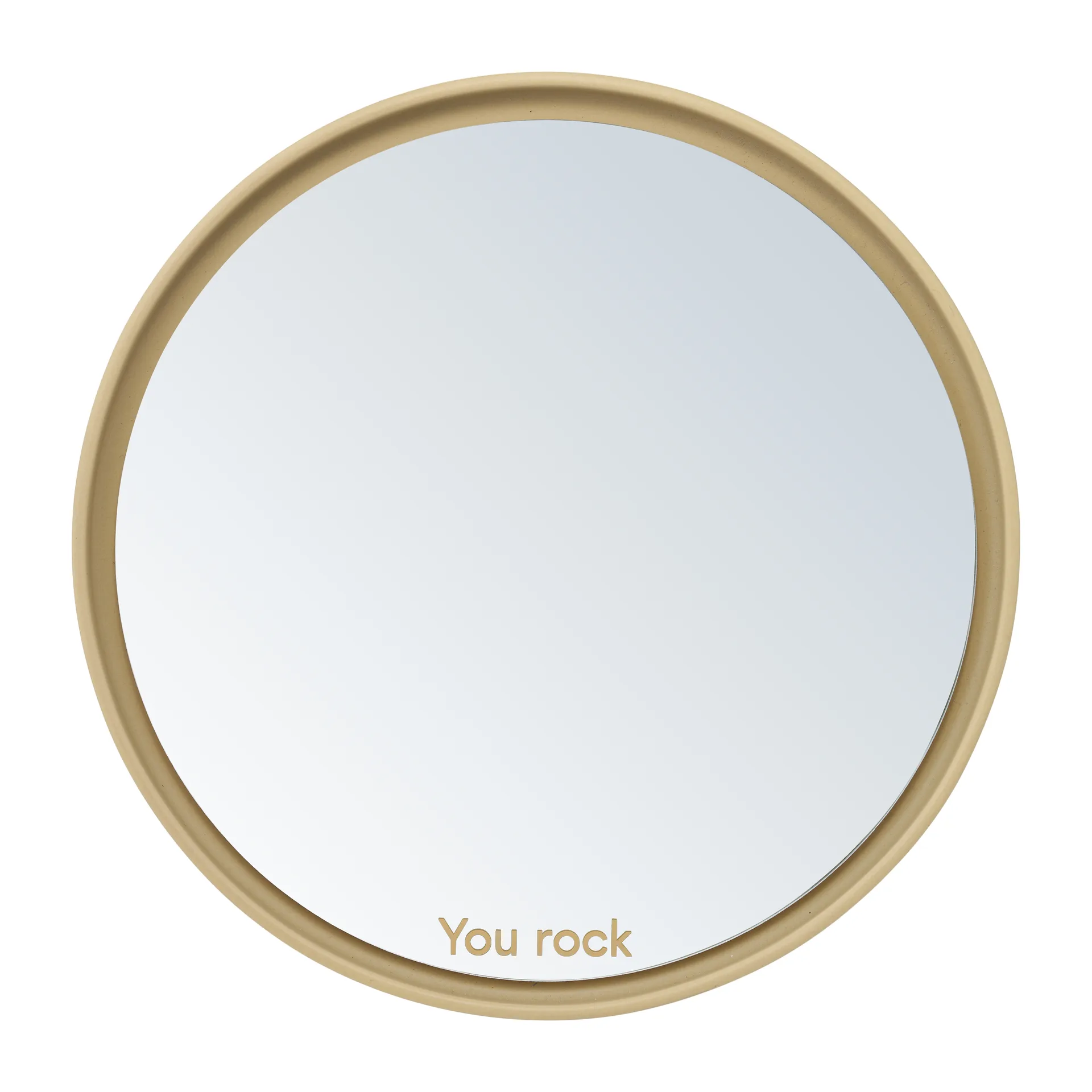 Mirror Mirror bordspejl Ø21 cm, Beige Design Letters