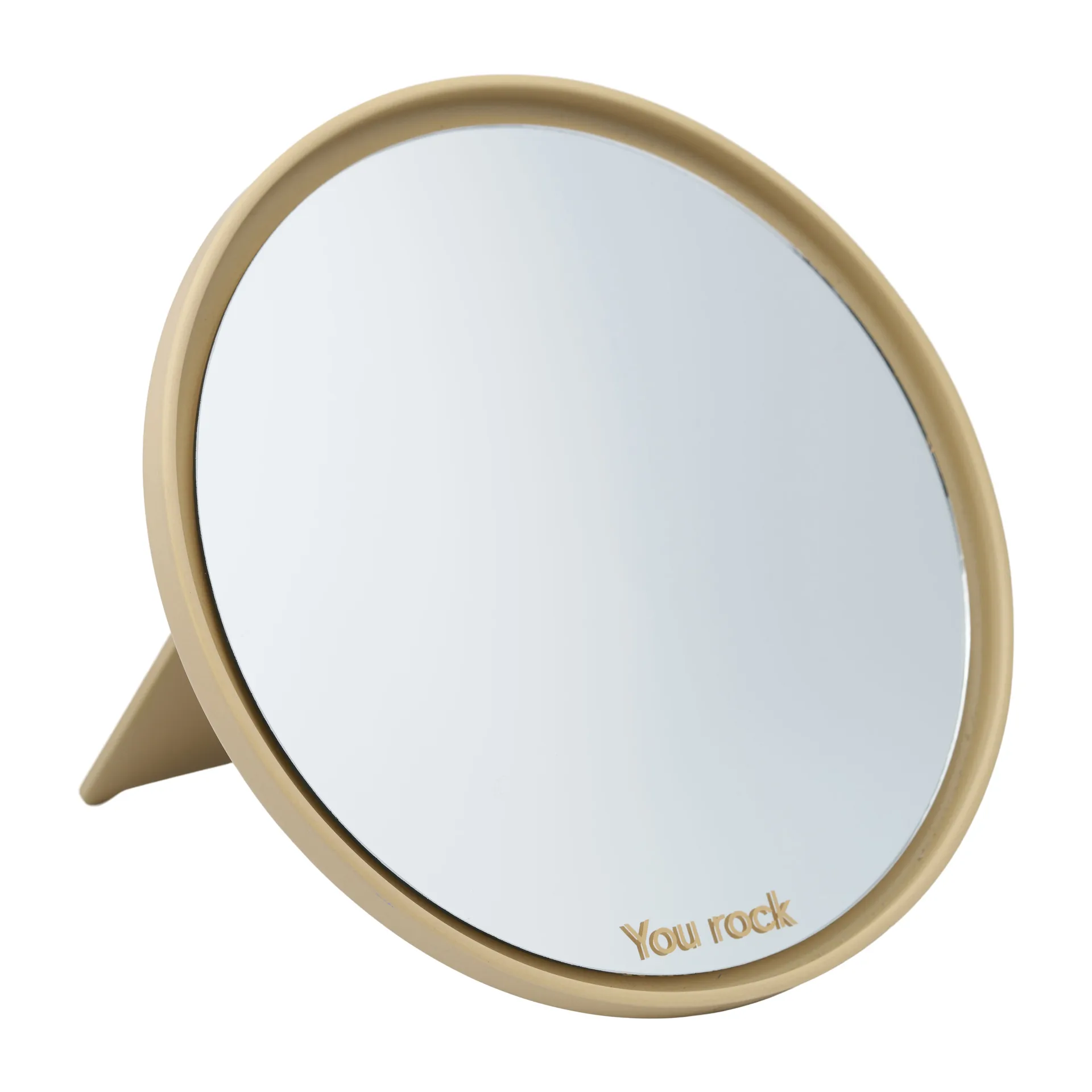 Mirror Mirror bordspejl Ø21 cm, Beige Design Letters