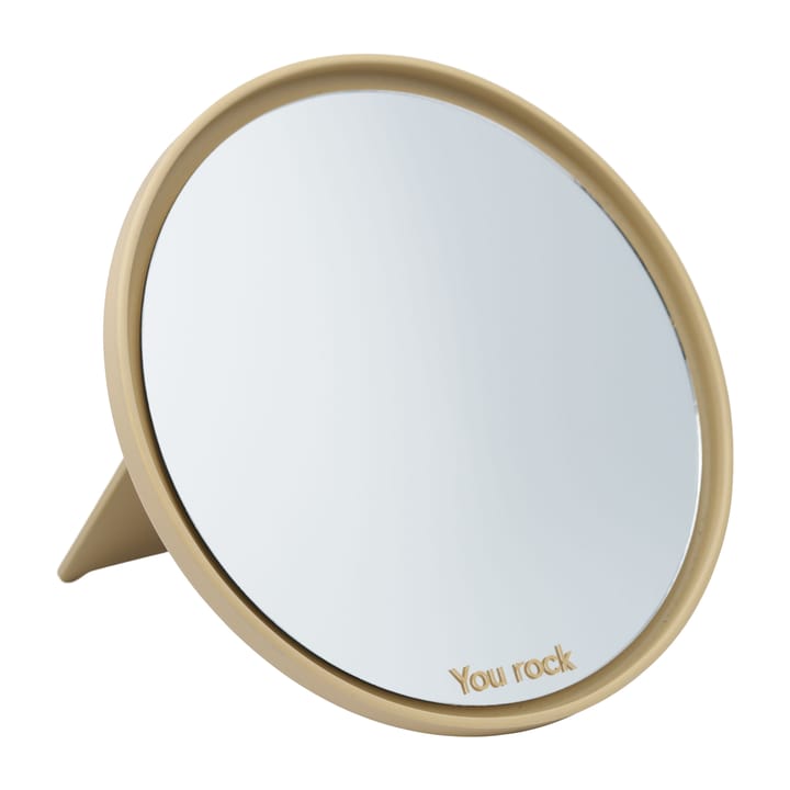 Mirror Mirror bordspejl Ø21 cm - Beige - Design Letters