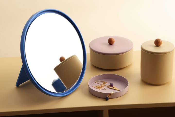 Mirror Mirror bordspejl Ø21 cm, Cobalt blue Design Letters