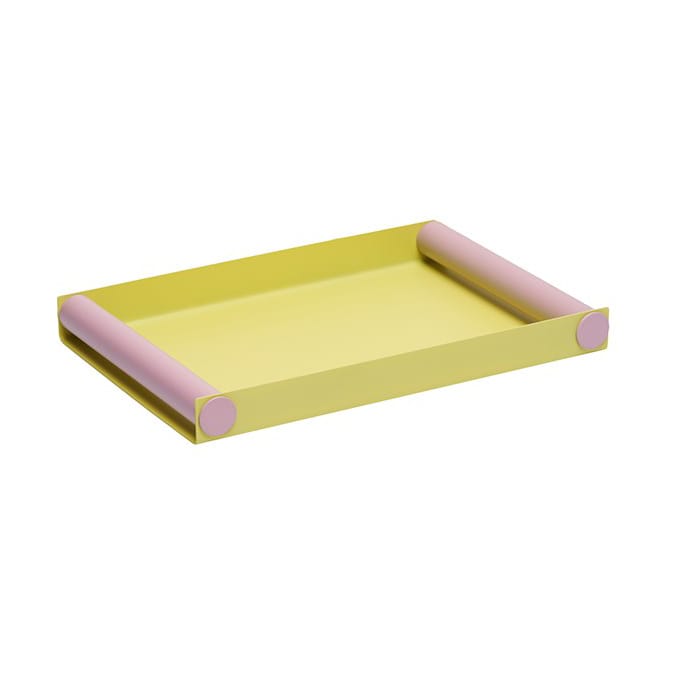 Ray serveringsbakke medium - Gul-lavendel - Design Letters